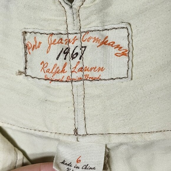 Polo Ralph Lauren Womens Cargo Ankle Denim Jeans Size 6 Y2K Baggy Vintage Gorp - Picture 5 of 13